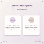 Idgit Ink Diabetes Management deluxe journal and planner bundle — complete journal and planner bundle contents