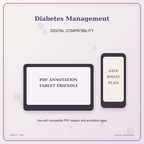 Idgit Ink Diabetes Management deluxe journal and planner bundle — tablet and pdf annotation compatibility