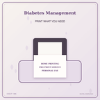 Idgit Ink Diabetes Management deluxe journal and planner bundle — home and professional printing information