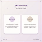 Idgit Ink Heart-Health deluxe journal and planner bundle — complete journal and planner bundle contents
