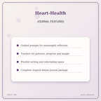 Idgit Ink Heart-Health deluxe journal and planner bundle — journal prompts and reflection features