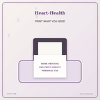 Idgit Ink Heart-Health deluxe journal and planner bundle — home and professional printing information