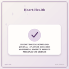 Idgit Ink Heart-Health deluxe journal and planner bundle — instant download and no physical product notice