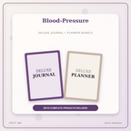 Idgit Ink Blood-Pressure deluxe journal and planner bundle — primary bundle cover showing both deluxe products