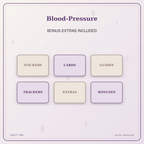 Idgit Ink Blood-Pressure deluxe journal and planner bundle — included digital stickers and cards