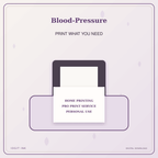 Idgit Ink Blood-Pressure deluxe journal and planner bundle — home and professional printing information