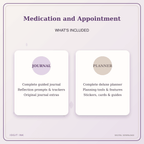 Idgit Ink Medication and Appointment deluxe journal and planner bundle — complete journal and planner bundle contents