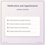 Idgit Ink Medication and Appointment deluxe journal and planner bundle — journal prompts and reflection features