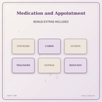 Idgit Ink Medication and Appointment deluxe journal and planner bundle — included digital stickers and cards