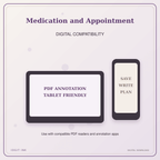 Idgit Ink Medication and Appointment deluxe journal and planner bundle — tablet and pdf annotation compatibility