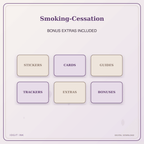 Idgit Ink Smoking-Cessation deluxe journal and planner bundle — included digital stickers and cards