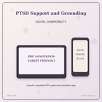 Idgit Ink PTSD Support and Grounding deluxe journal and planner bundle — tablet and pdf annotation compatibility
