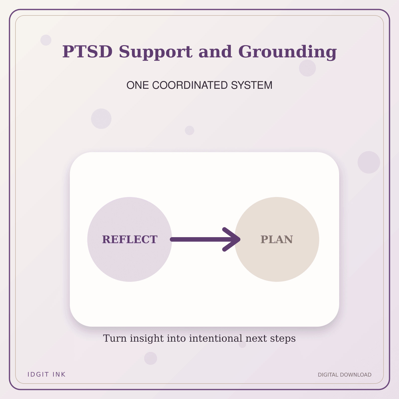 Idgit Ink PTSD Support and Grounding deluxe journal and planner bundle — topic-specific benefits and use cases