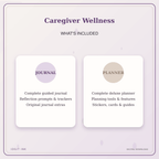 Idgit Ink Caregiver Wellness deluxe journal and planner bundle — complete journal and planner bundle contents