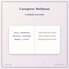 Idgit Ink Caregiver Wellness deluxe journal and planner bundle — planner organization and planning features
