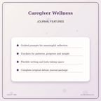 Idgit Ink Caregiver Wellness deluxe journal and planner bundle — journal prompts and reflection features