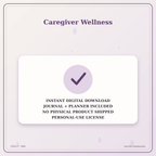 Idgit Ink Caregiver Wellness deluxe journal and planner bundle — instant download and no physical product notice