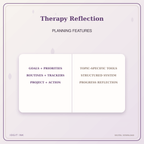 Idgit Ink Therapy Reflection deluxe journal and planner bundle — planner organization and planning features
