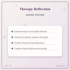 Idgit Ink Therapy Reflection deluxe journal and planner bundle — journal prompts and reflection features