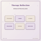 Idgit Ink Therapy Reflection deluxe journal and planner bundle — included digital stickers and cards