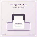 Idgit Ink Therapy Reflection deluxe journal and planner bundle — home and professional printing information
