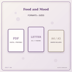 Idgit Ink Food and Mood deluxe journal and planner bundle — digital formats and available page sizes