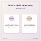 Idgit Ink Healthy-Habits Challenge deluxe journal and planner bundle — complete journal and planner bundle contents