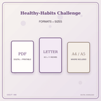 Idgit Ink Healthy-Habits Challenge deluxe journal and planner bundle — digital formats and available page sizes