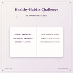 Idgit Ink Healthy-Habits Challenge deluxe journal and planner bundle — planner organization and planning features