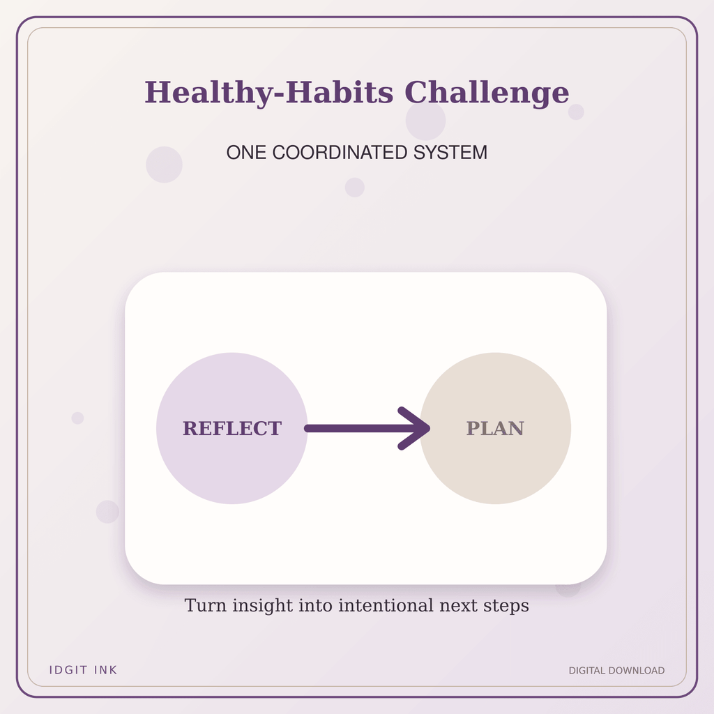 Idgit Ink Healthy-Habits Challenge deluxe journal and planner bundle — topic-specific benefits and use cases