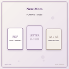 Idgit Ink New-Mom deluxe journal and planner bundle — digital formats and available page sizes