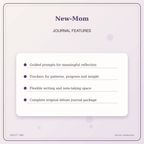 Idgit Ink New-Mom deluxe journal and planner bundle — journal prompts and reflection features