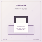 Idgit Ink New-Mom deluxe journal and planner bundle — home and professional printing information