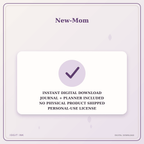 Idgit Ink New-Mom deluxe journal and planner bundle — instant download and no physical product notice