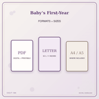 Idgit Ink Baby’s First-Year deluxe journal and planner bundle — digital formats and available page sizes