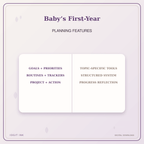 Idgit Ink Baby’s First-Year deluxe journal and planner bundle — planner organization and planning features