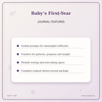 Idgit Ink Baby’s First-Year deluxe journal and planner bundle — journal prompts and reflection features