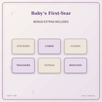 Idgit Ink Baby’s First-Year deluxe journal and planner bundle — included digital stickers and cards
