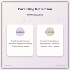 Idgit Ink Parenting Reflection deluxe journal and planner bundle — complete journal and planner bundle contents