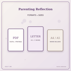 Idgit Ink Parenting Reflection deluxe journal and planner bundle — digital formats and available page sizes