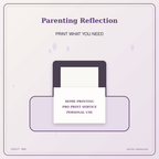 Idgit Ink Parenting Reflection deluxe journal and planner bundle — home and professional printing information