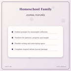 Idgit Ink Homeschool Family deluxe journal and planner bundle — journal prompts and reflection features