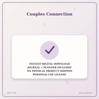 Idgit Ink Couples Connection deluxe journal and planner bundle — instant download and no physical product notice