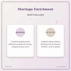 Idgit Ink Marriage Enrichment deluxe journal and planner bundle — complete journal and planner bundle contents