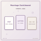 Idgit Ink Marriage Enrichment deluxe journal and planner bundle — digital formats and available page sizes