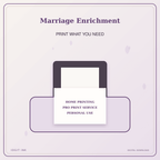 Idgit Ink Marriage Enrichment deluxe journal and planner bundle — home and professional printing information