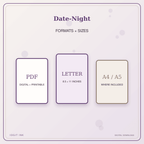 Idgit Ink Date-Night deluxe journal and planner bundle — digital formats and available page sizes