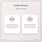 Idgit Ink Family Memory deluxe journal and planner bundle — complete journal and planner bundle contents