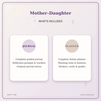 Idgit Ink Mother–Daughter deluxe journal and planner bundle — complete journal and planner bundle contents