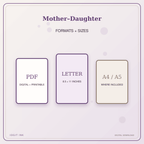 Idgit Ink Mother–Daughter deluxe journal and planner bundle — digital formats and available page sizes